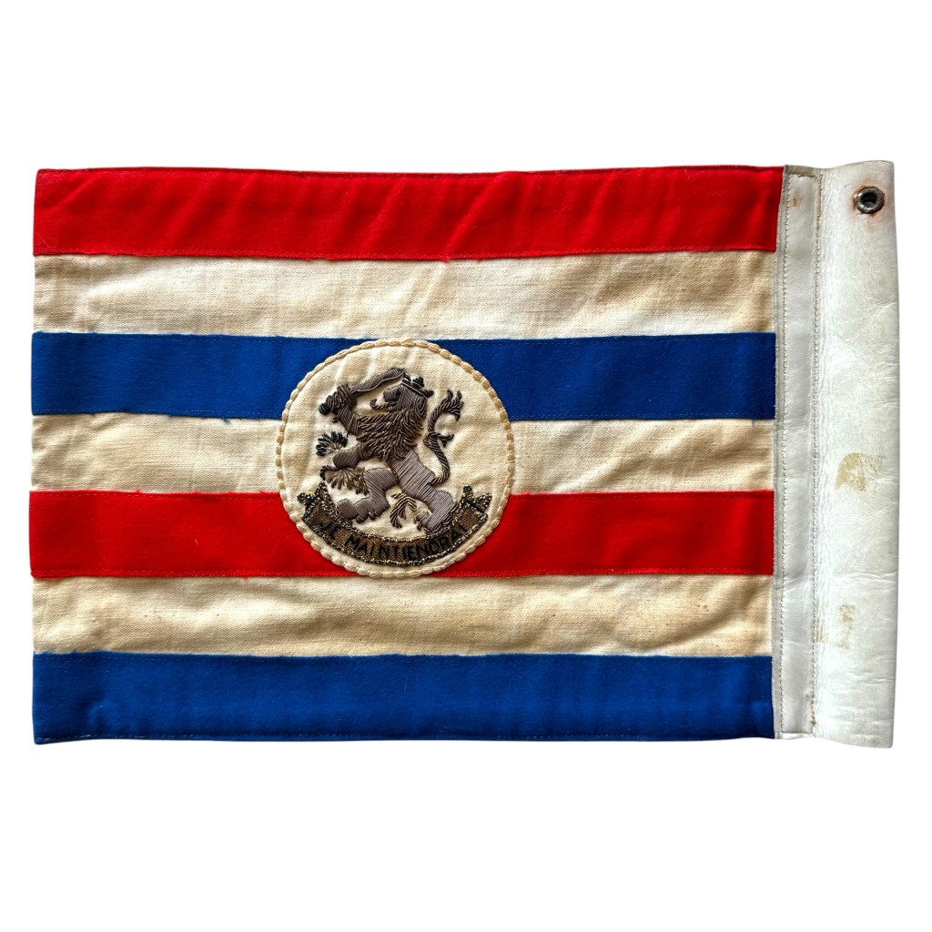 Original 1963 Dutch car flag of the State Secretary of Defence