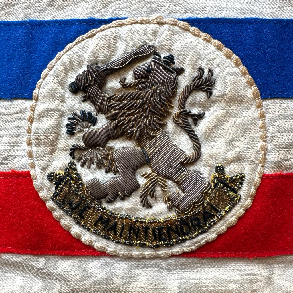 Original 1963 Dutch car flag of the State Secretary of Defence
