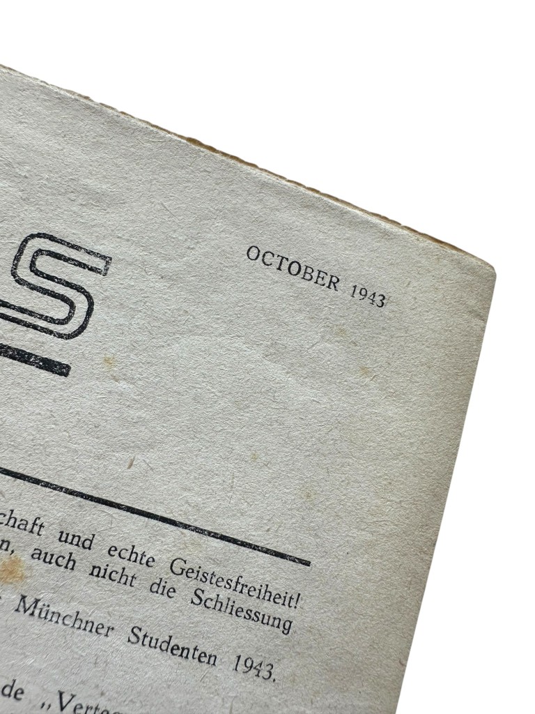 Original WWII Dutch resistance newspaper 'De Geus onder Studenten' Den Haag 1943 - Image 2