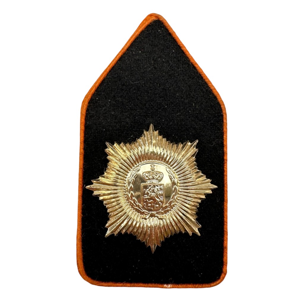 Origineel Nederlands leger baret en kraagembleem Regiment Infanterie Van Heutsz 1951 militair verzamelobject
