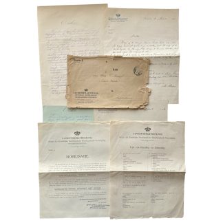 Originele Nederlandse mobilisatie documentenset 1915 1917 Landstormafdeling Koninklijke Nederlandsche Weerbaarheids Vereeniging Amsterdam militaire documenten Eerste Wereldoorlog.