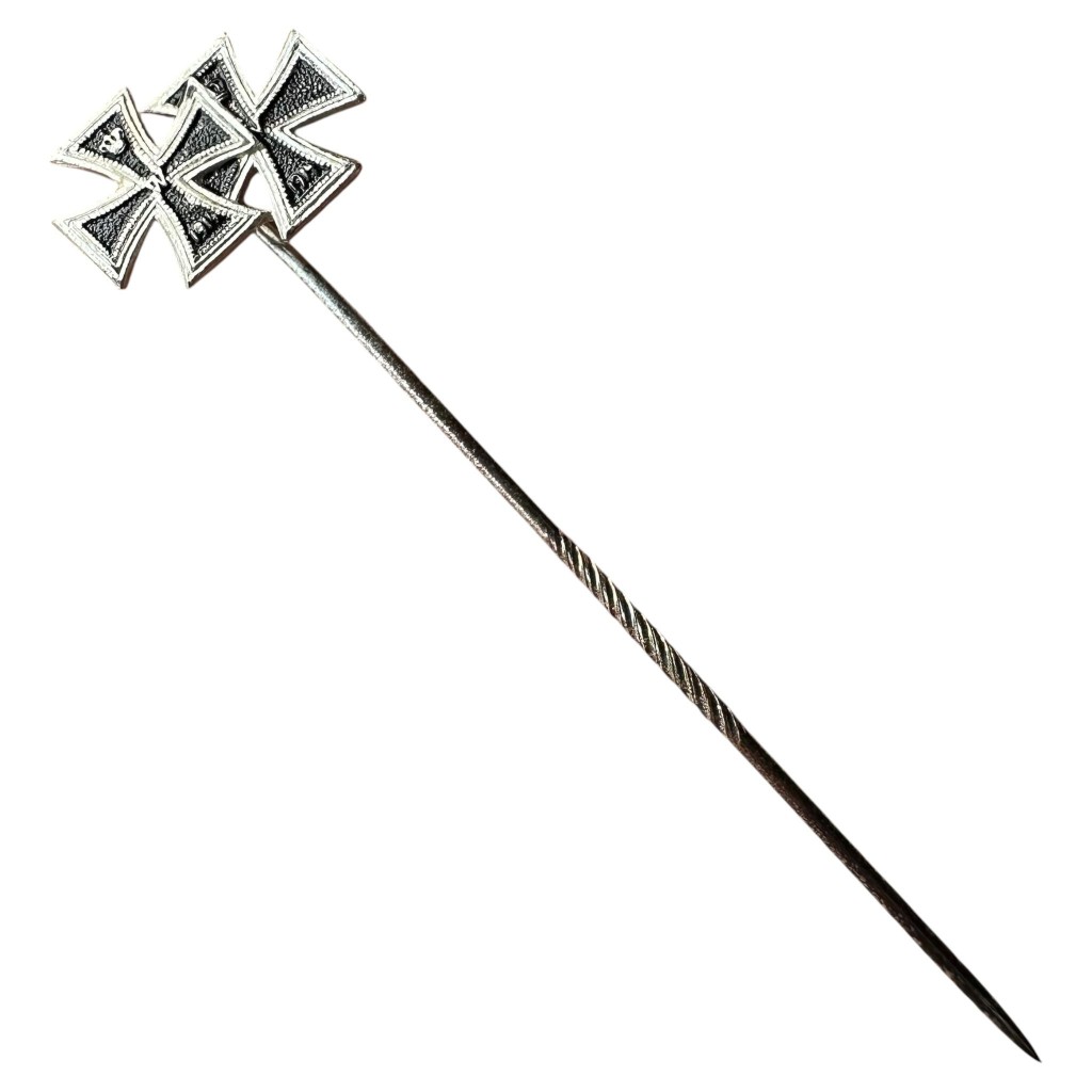 Original WW1 German miniature stickpin Iron Cross 2nd & 1st class