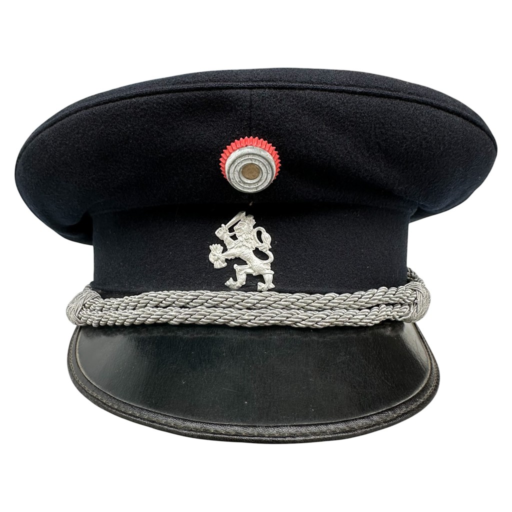 Originele WWII Nederlandse Staatspolitie Schalkhaar Politie officierspet J.P. Mol Breda maat 55 Tweede Wereldoorlog militaria voor verzamelaars