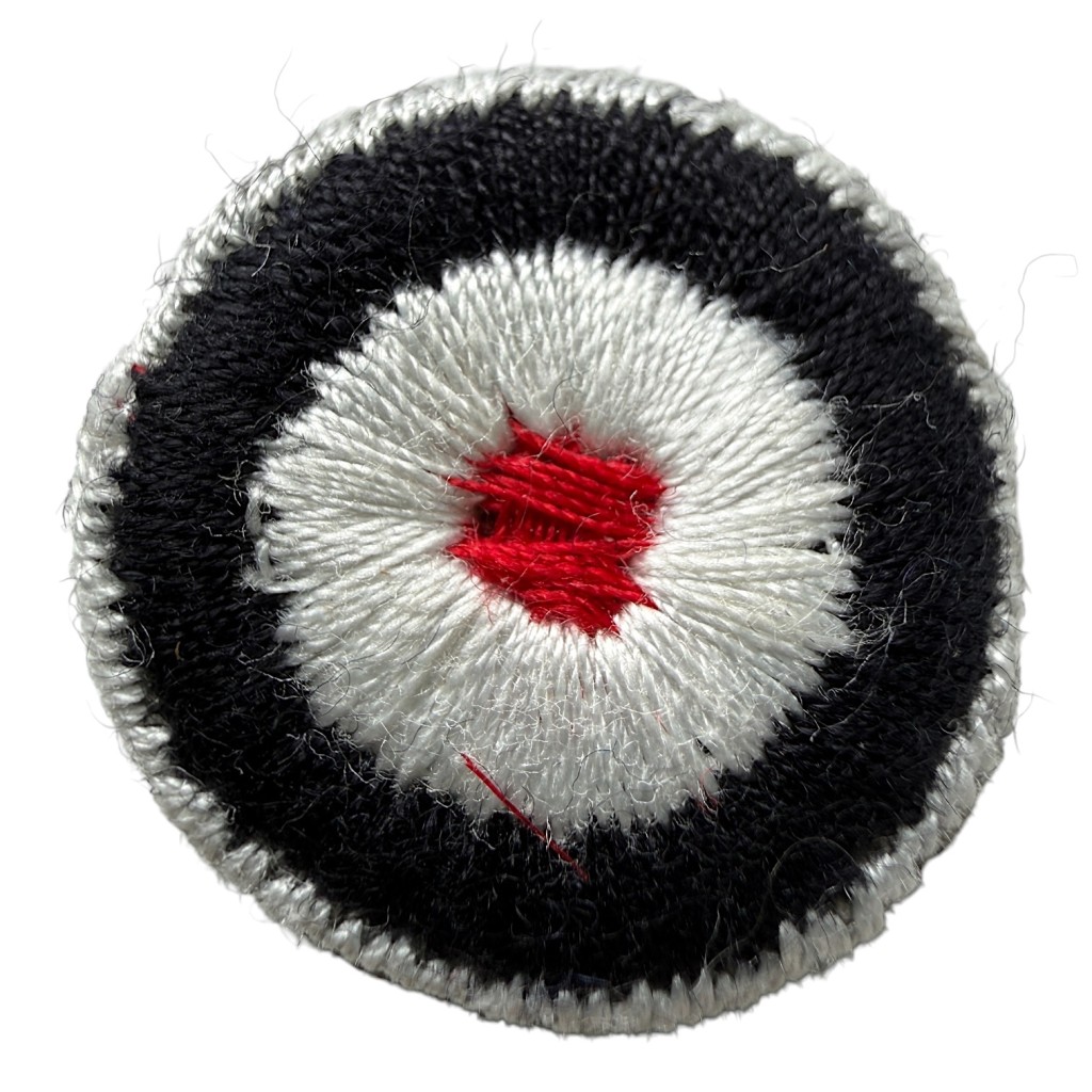 Original WWII German Luftwaffe cloth cockade for Schiffchen side cap Second World War military collectible Germany