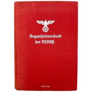 Original WWII German 'Organisationsbuch der NSDAP' book