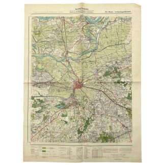 Duitse stafkaart s Hertogenbosch 1941 Sonderausgabe Wehrmacht topografische kaart Nederland Tweede Wereldoorlog Den Bosch