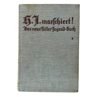 Original WWII German book 'H.J. marschiert! Das neue Hitler-Jugend-Buch'