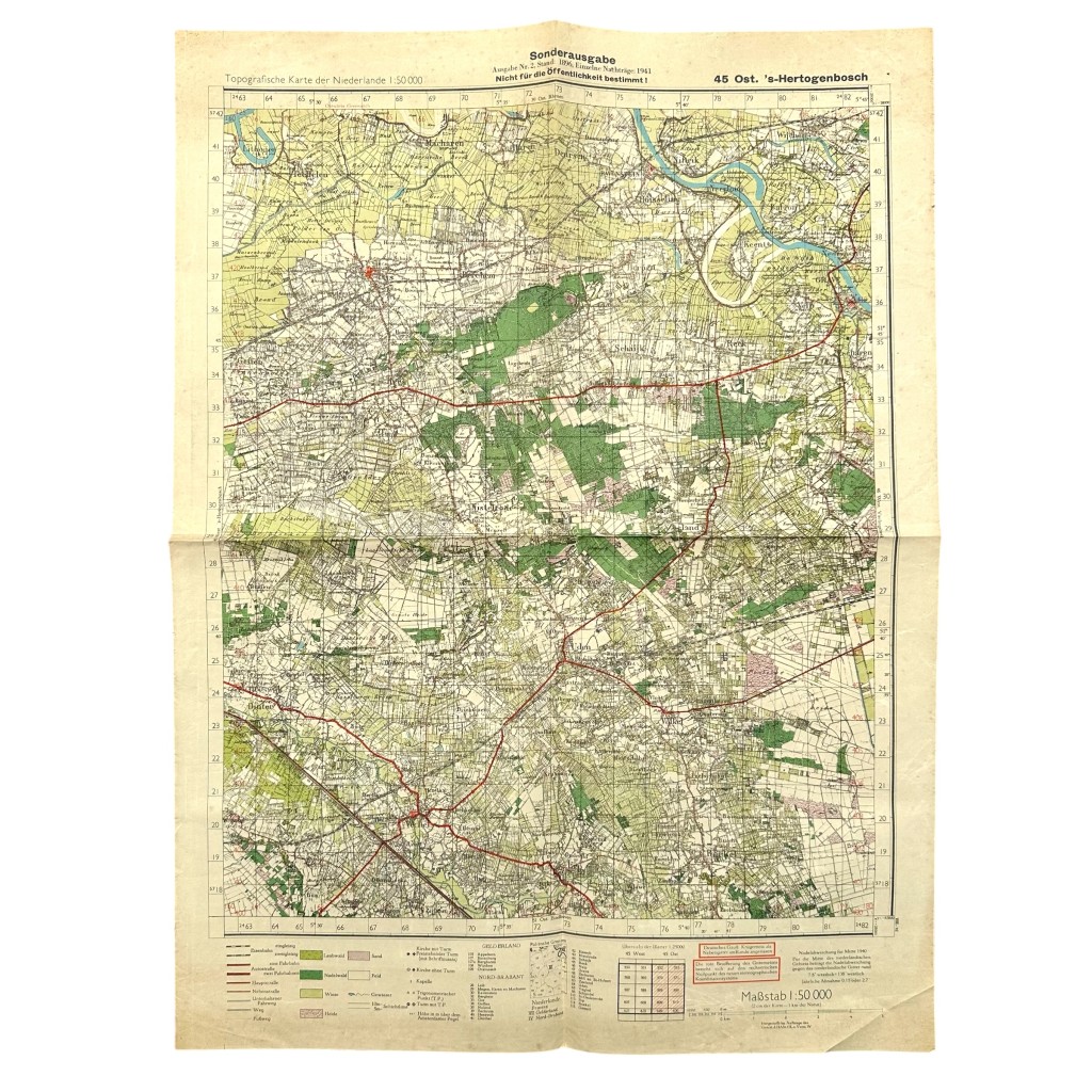 Original WWII German map of Ost ’s-Hertogenbosch
