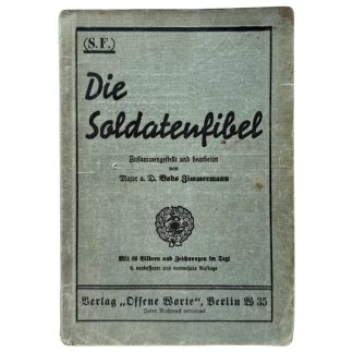 Original German military handbook Die Soldatenfibel by Bodo Zimmermann Wehrmacht training book historical collectible