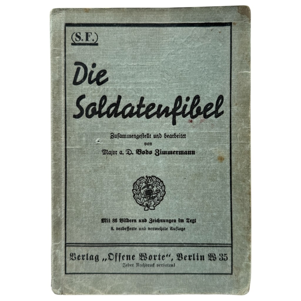 Original WWII German military handbook titled 'Die Soldatenfibel