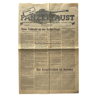 Original German Panzerfaust front newspaper dated 17 May 1944 Wehrmacht propaganda newspaper Second World War Italy front militaria collectible