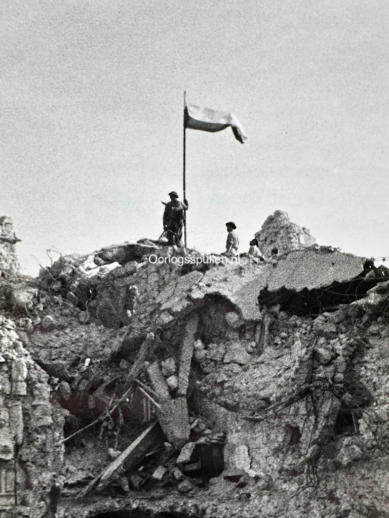 Original WWII Polish photo of the capture of Monte Cassino in Italy
