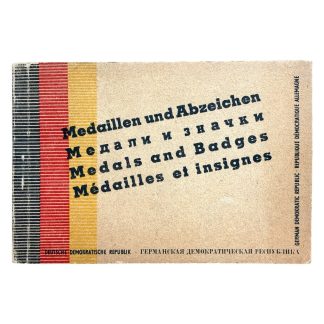 Original early DDR brochure titled ‘Medaillen und Abzeichen’ issued in 1951 by the Deutsche Demokratische Republik