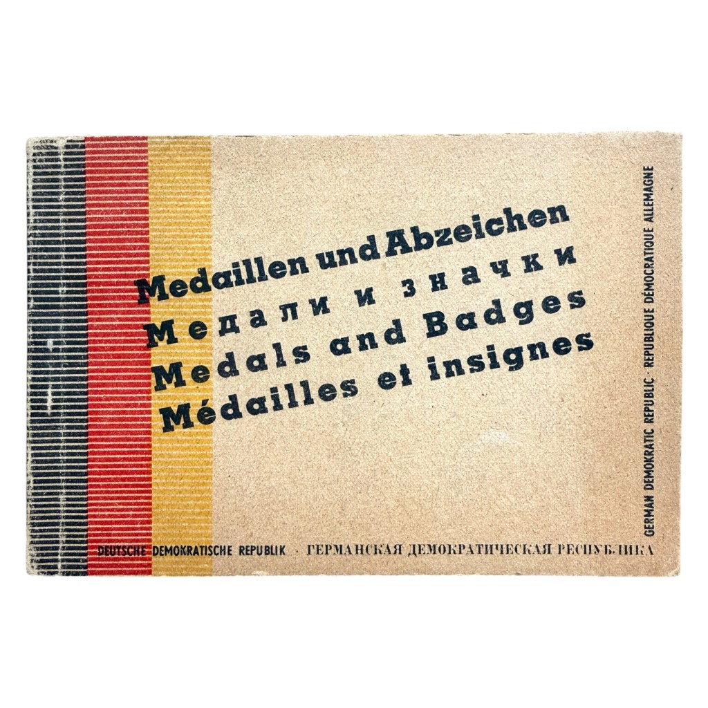 Original early DDR brochure titled ‘Medaillen und Abzeichen’ issued in 1951 by the Deutsche Demokratische Republik