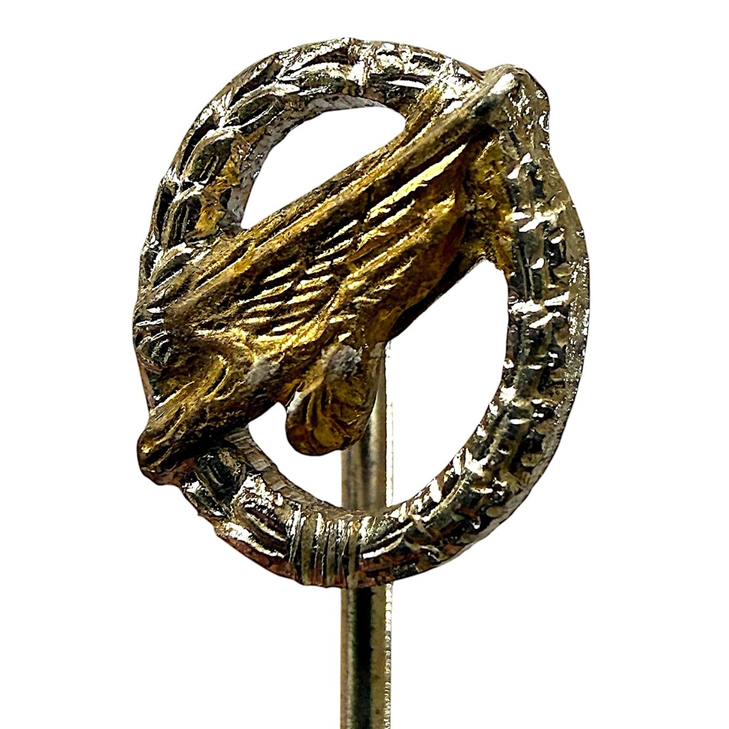 Original 1957 Fallschirmjägerschützenabzeichen miniature stickpin