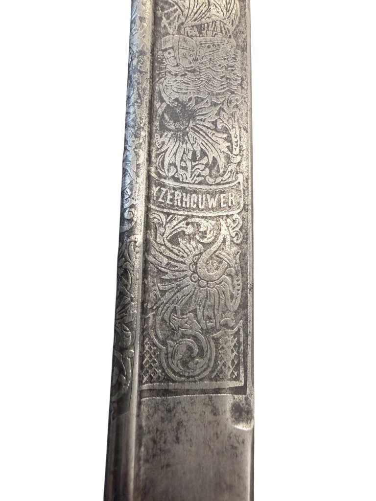 Original 1900 Dutch Navy Officer's Sword Model 1882 with knot - Image 10