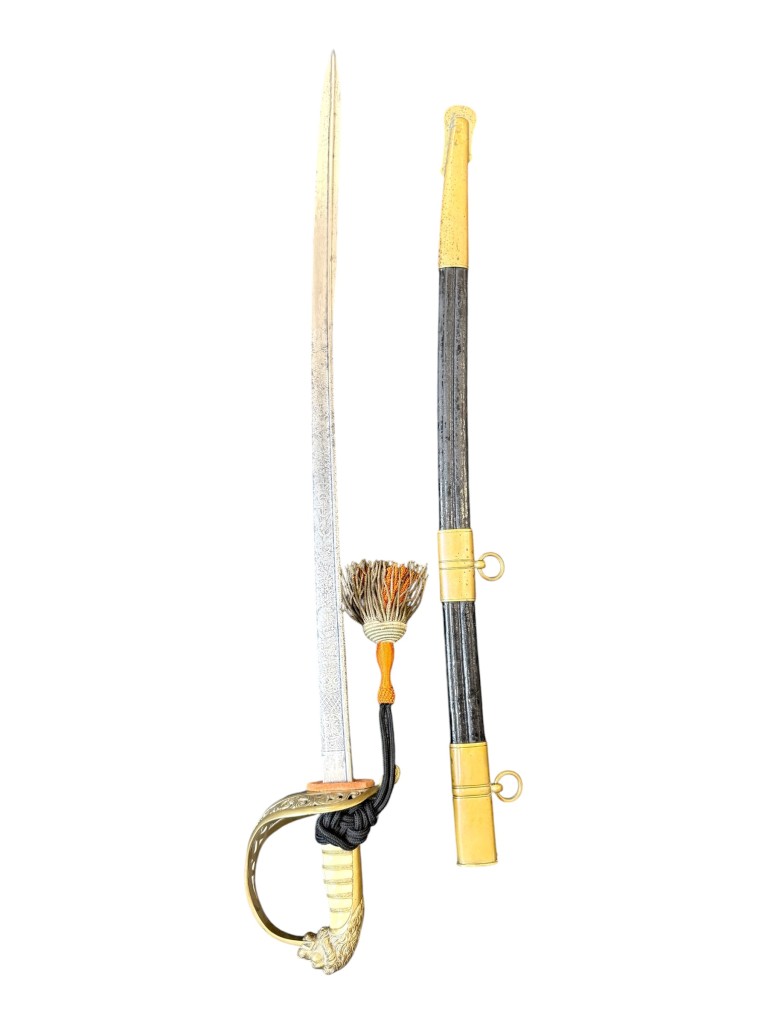 Original 1900 Dutch Navy Officer's Sword Model 1882 with knot - Image 16