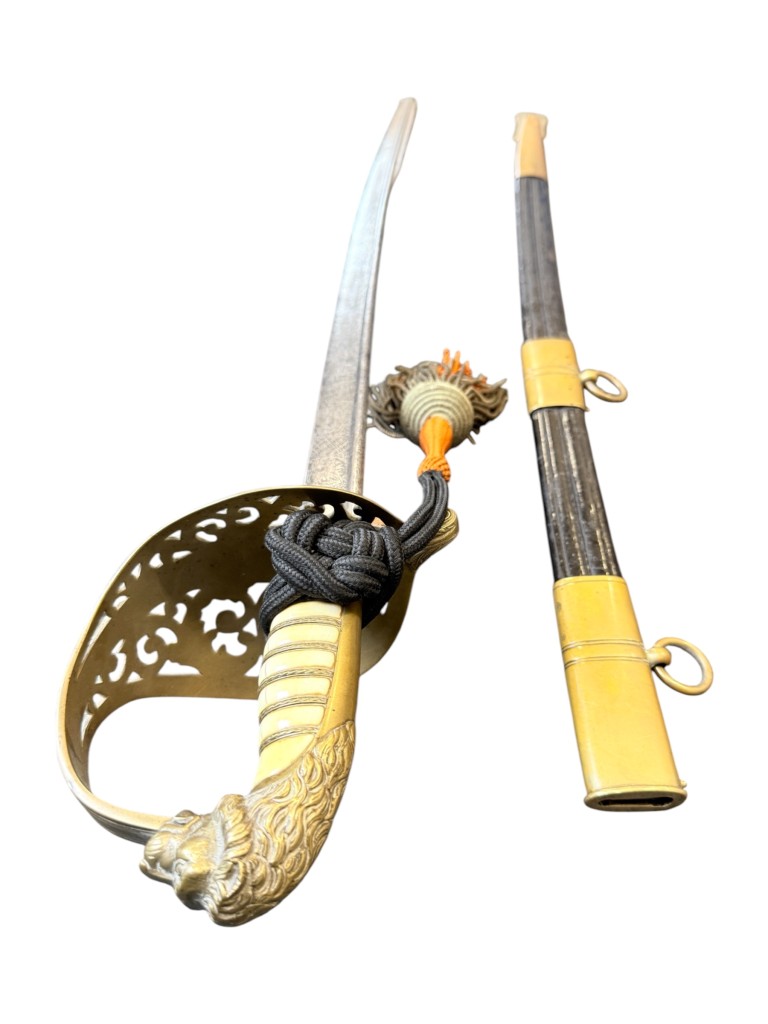 Original 1900 Dutch Navy Officer's Sword Model 1882 with knot - Image 14
