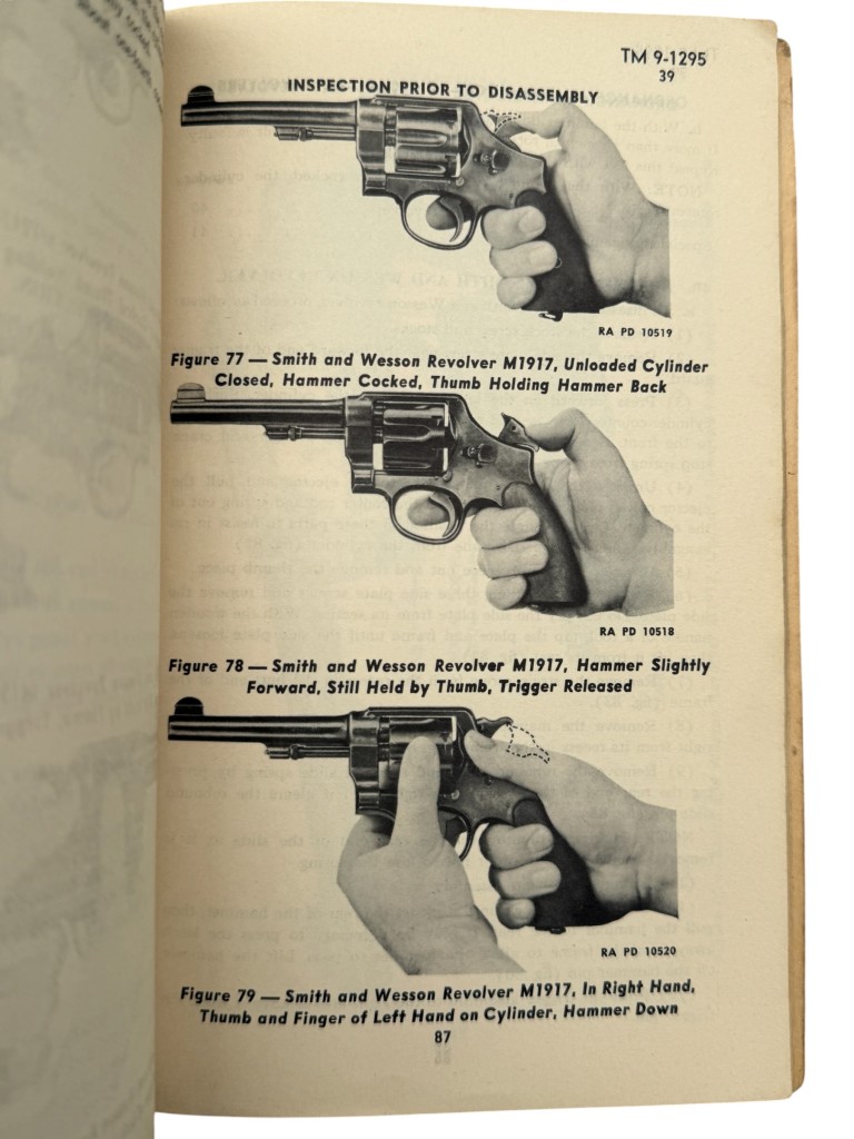 Original WWII US Army Technical Manual TM 9-1295 'Pistols and Revolvers' - Image 10
