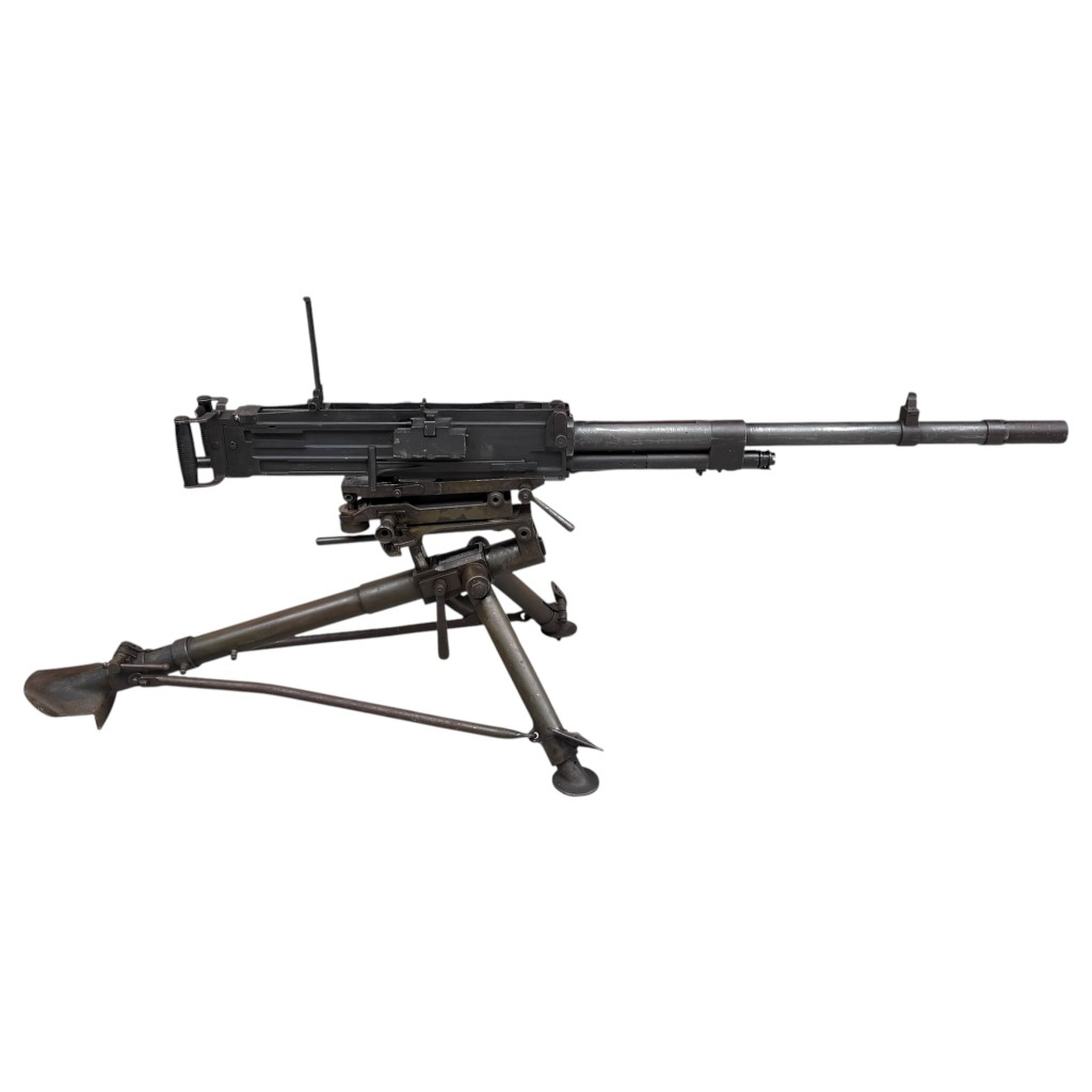 Original WWII Italian Breda 37 on tripod EU-Deko - Image 8