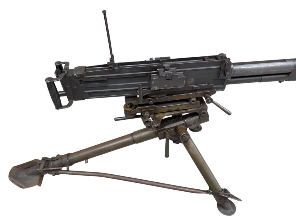 Original WWII Italian Breda 37 on tripod EU-Deko - Image 6