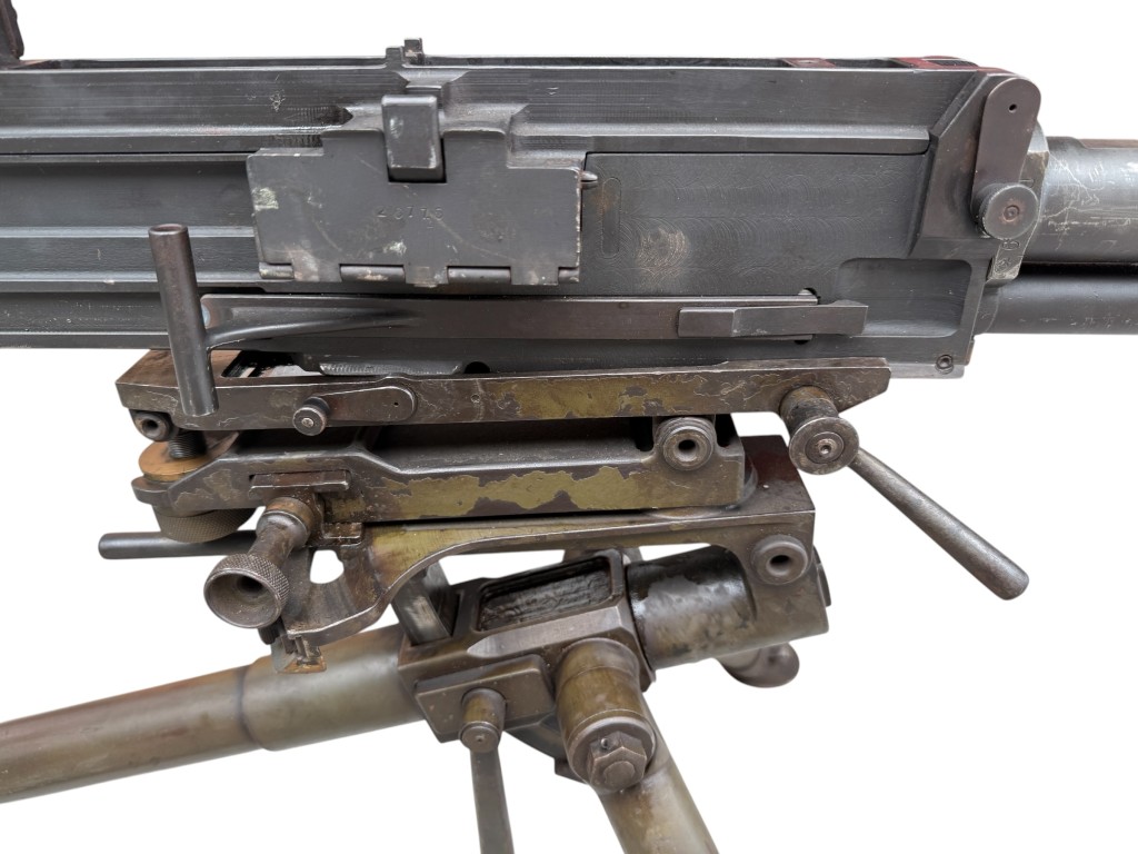 Original WWII Italian Breda 37 on tripod EU-Deko - Image 7