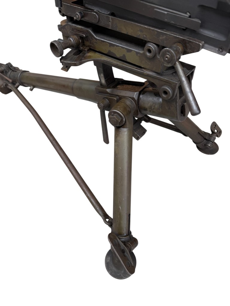 Original WWII Italian Breda 37 on tripod EU-Deko - Image 14