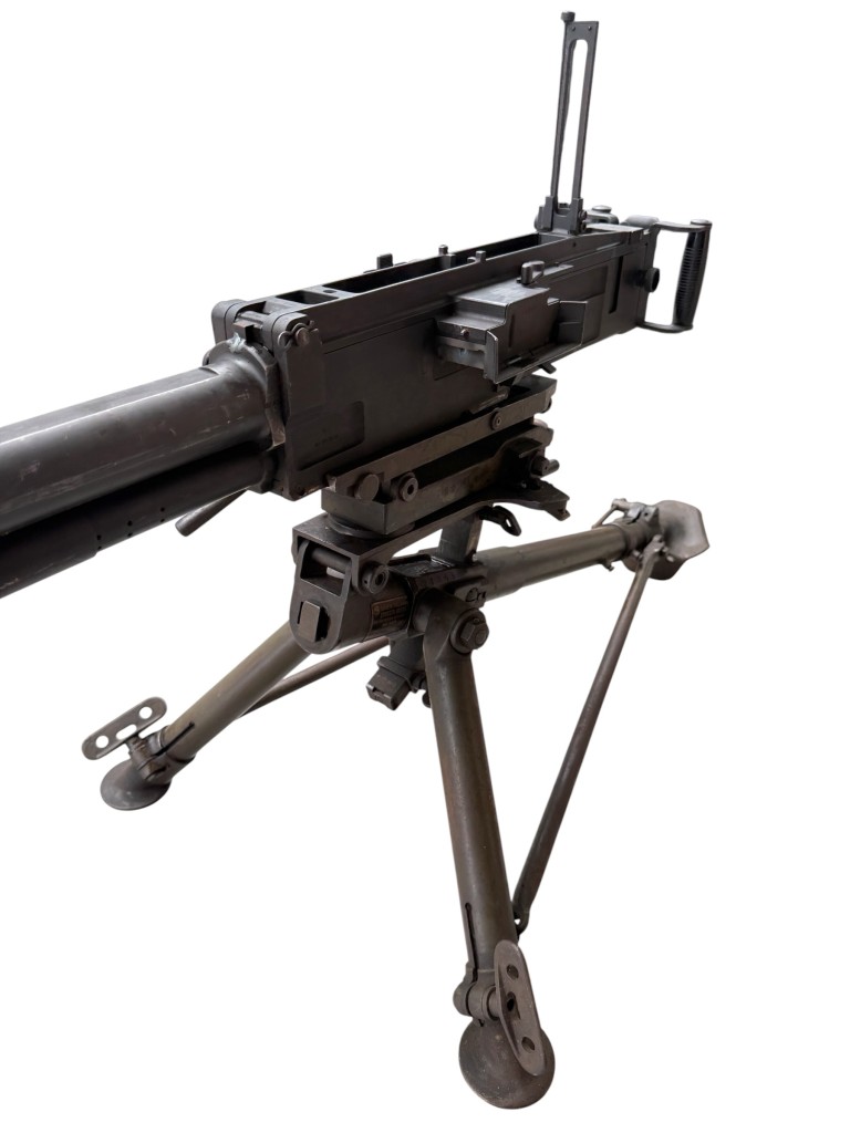 Original WWII Italian Breda 37 on tripod EU-Deko - Image 12