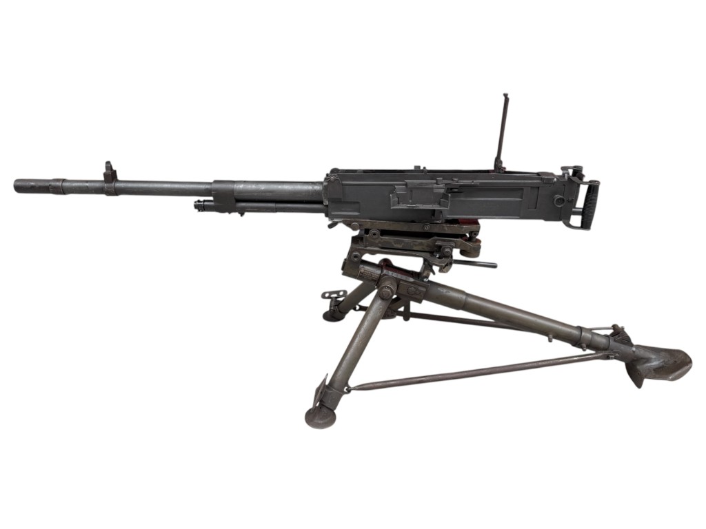 Original WWII Italian Breda 37 on tripod EU-Deko - Image 11