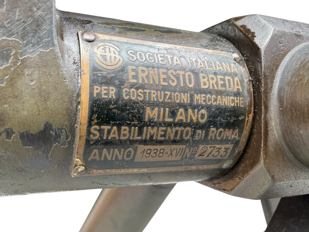Original WWII Italian Breda 37 on tripod EU-Deko - Image 4