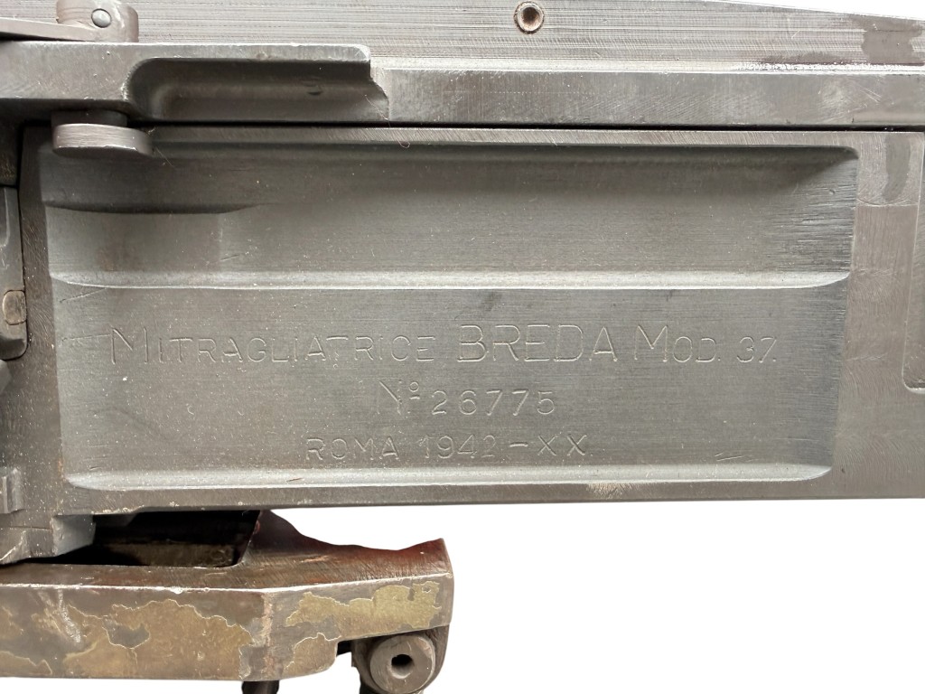 Original WWII Italian Breda 37 on tripod EU-Deko - Image 3
