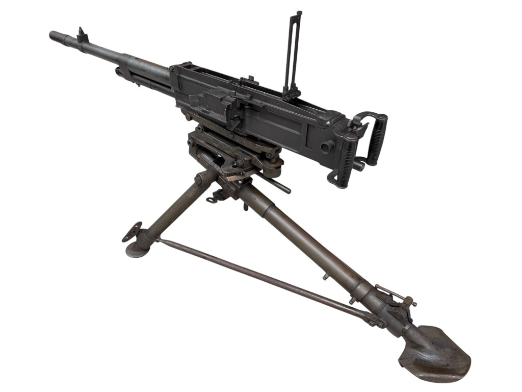 Original WWII Italian Breda 37 on tripod EU-Deko - Image 2