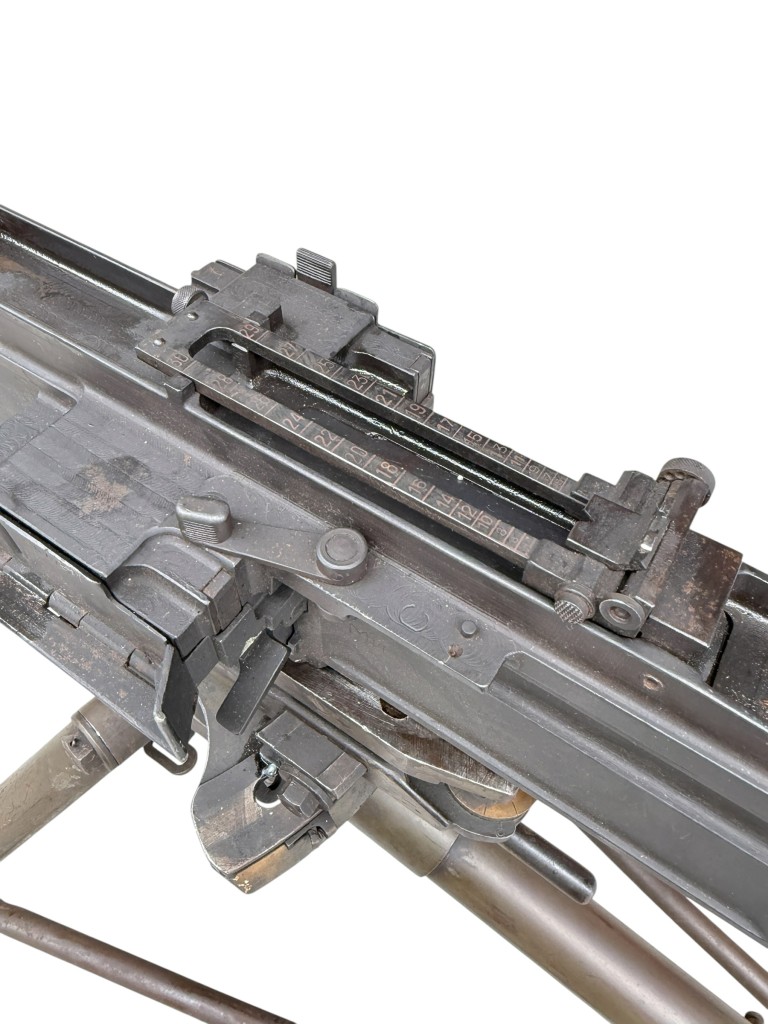 Original WWII Italian Breda 37 on tripod EU-Deko - Image 9