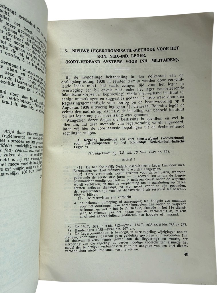 Original 1939 Dutch KNIL 'Tijdschrift voor de Reserve-Officieren van het Koninklijk Nederlandsch-Indische Leger' - Image 9