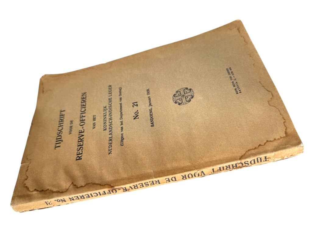 Original 1939 Dutch KNIL 'Tijdschrift voor de Reserve-Officieren van het Koninklijk Nederlandsch-Indische Leger' - Image 3
