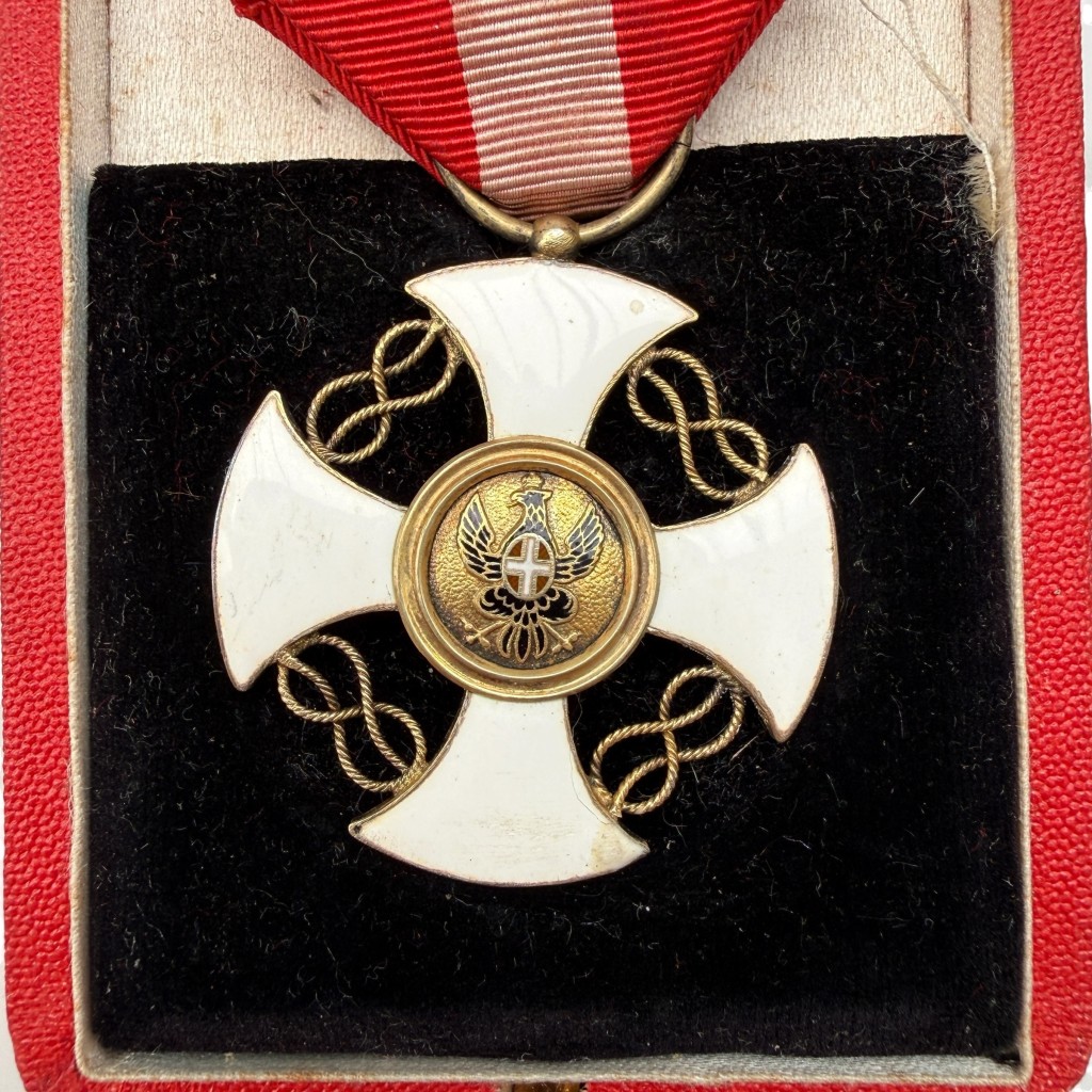 Original Knight's Cross of the Order of the Crown of Italy from the period of the Kingdom of Italy in case - Image 5