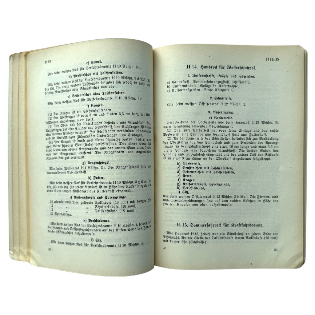 Original WWII German Polizei-Bekleidungsvorschrift from 1939 - Image 6