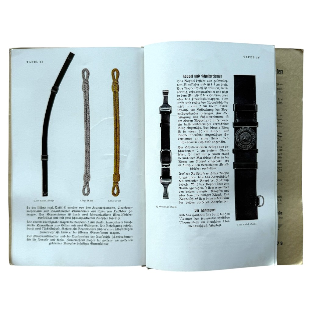 Original 1934 German Feuerwehr uniform regulation brochure 'Die Uniformierung der Berufs- und der freiwilligen Feuerwehrmänner' - Image 7