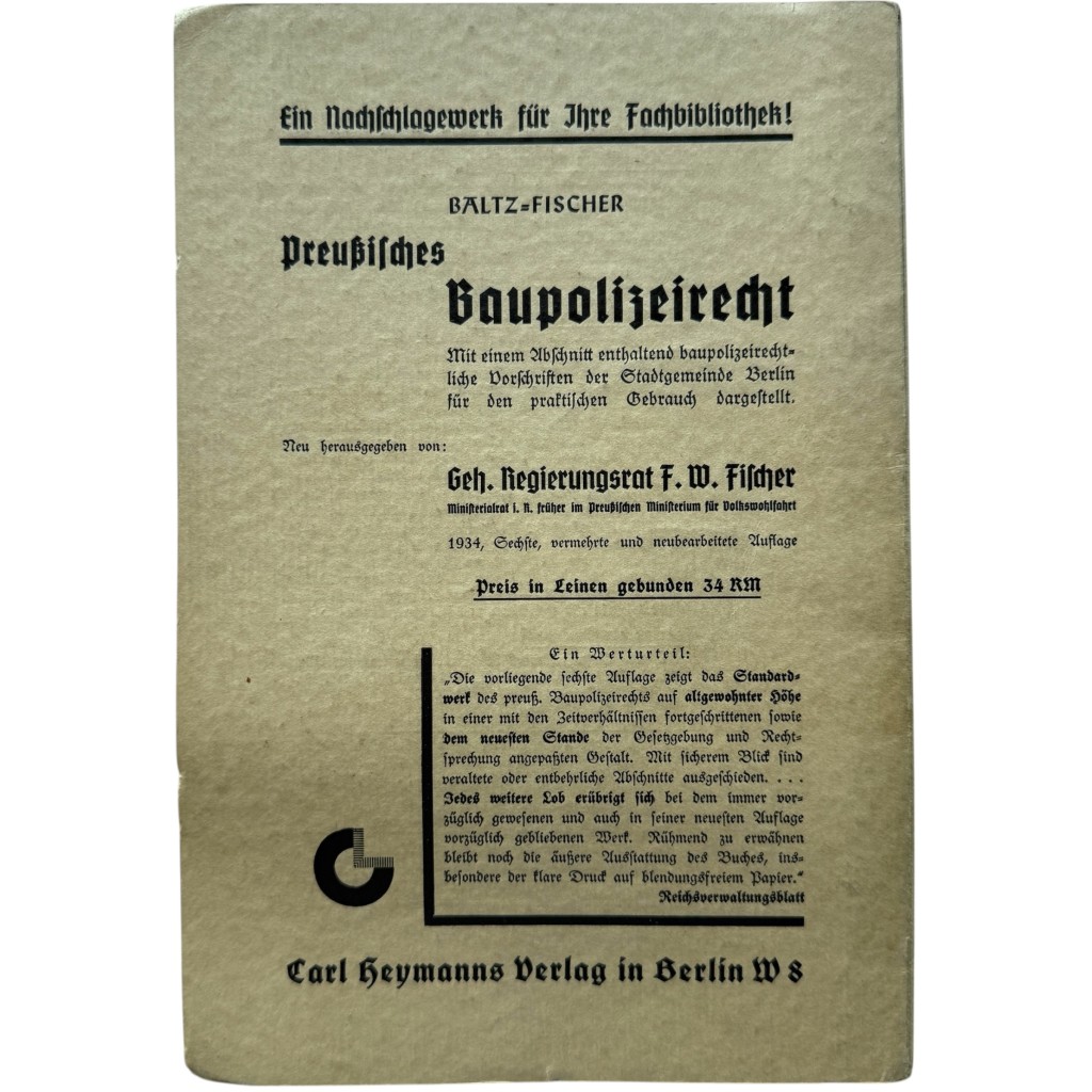 Original 1934 German Feuerwehr uniform regulation brochure 'Die Uniformierung der Berufs- und der freiwilligen Feuerwehrmänner' - Image 10