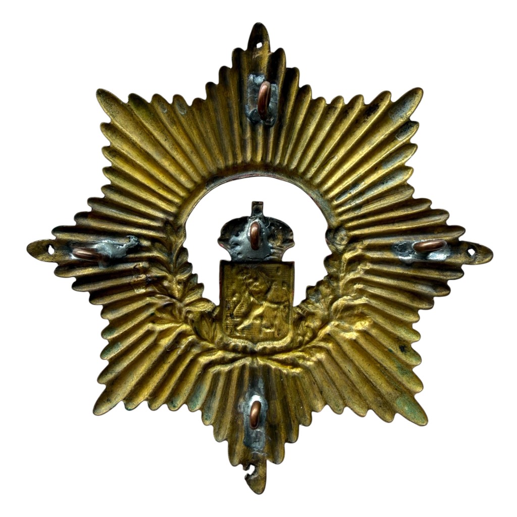 Original 1894 Dutch KNIL helmet plate - Image 3