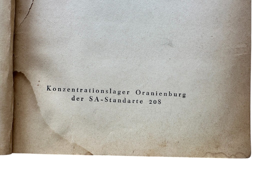 Original German book 'Konzentrationslager Oranienburg' from 1934, written by SA-Sturmbannführer Schäfer from the SS-Junkerschule Tölz - Image 6