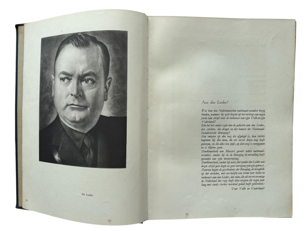 Original 1941 Dutch NSB book 'Voor Volk en Vaderland' - Image 4