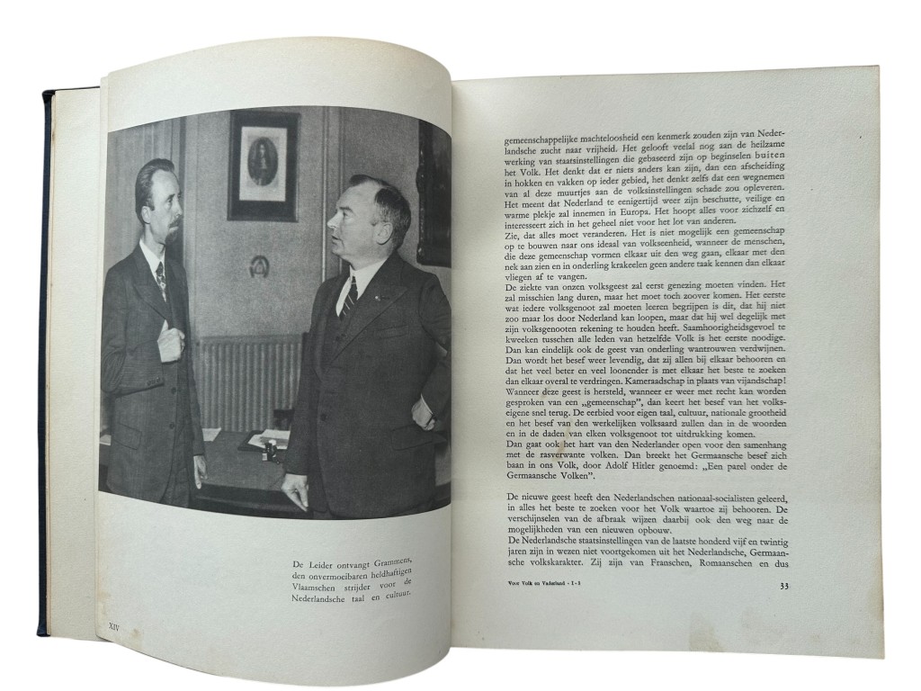 Original 1941 Dutch NSB book 'Voor Volk en Vaderland' - Image 8