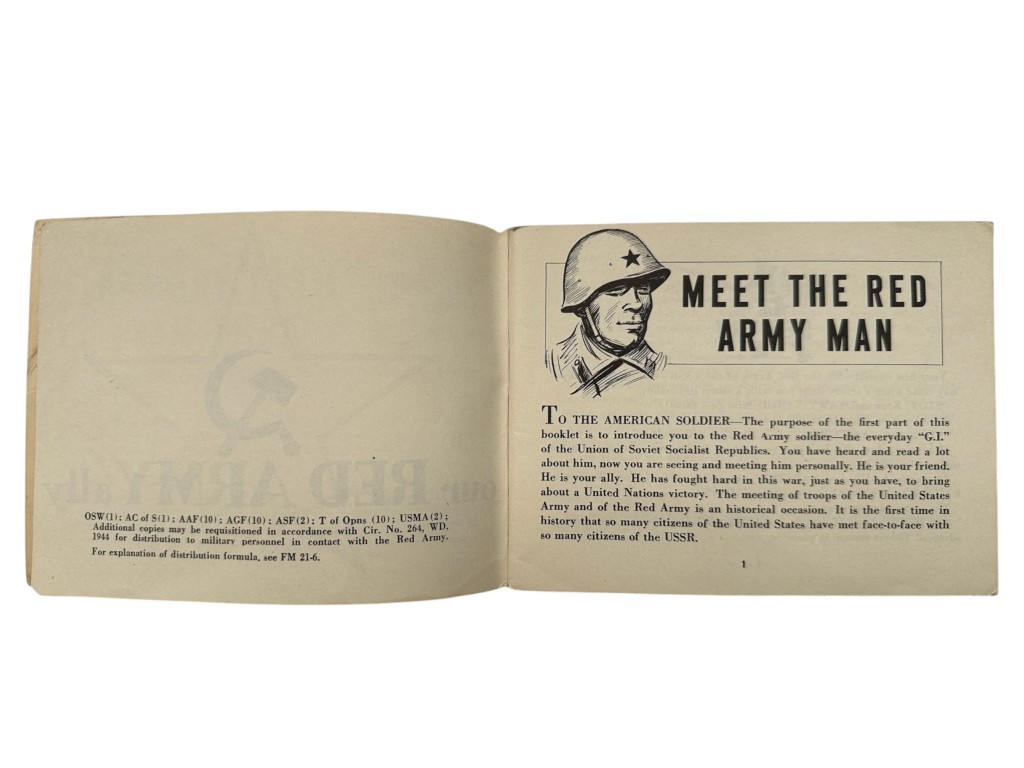 Original WWII US army brochure ‘our RED ARMY ally’ - Image 3