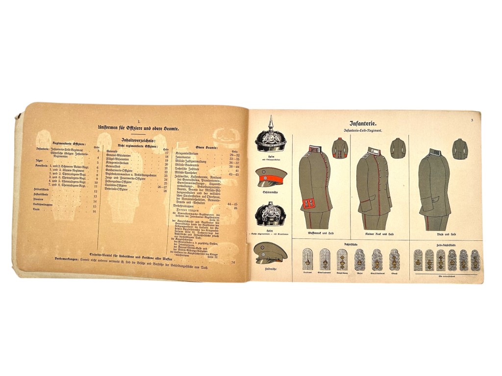 Original WW1 German Army brochure 'Die feldgraue Friedens- und Kriegs-Bekleidung der K. Bayerischen Armee' - Image 4