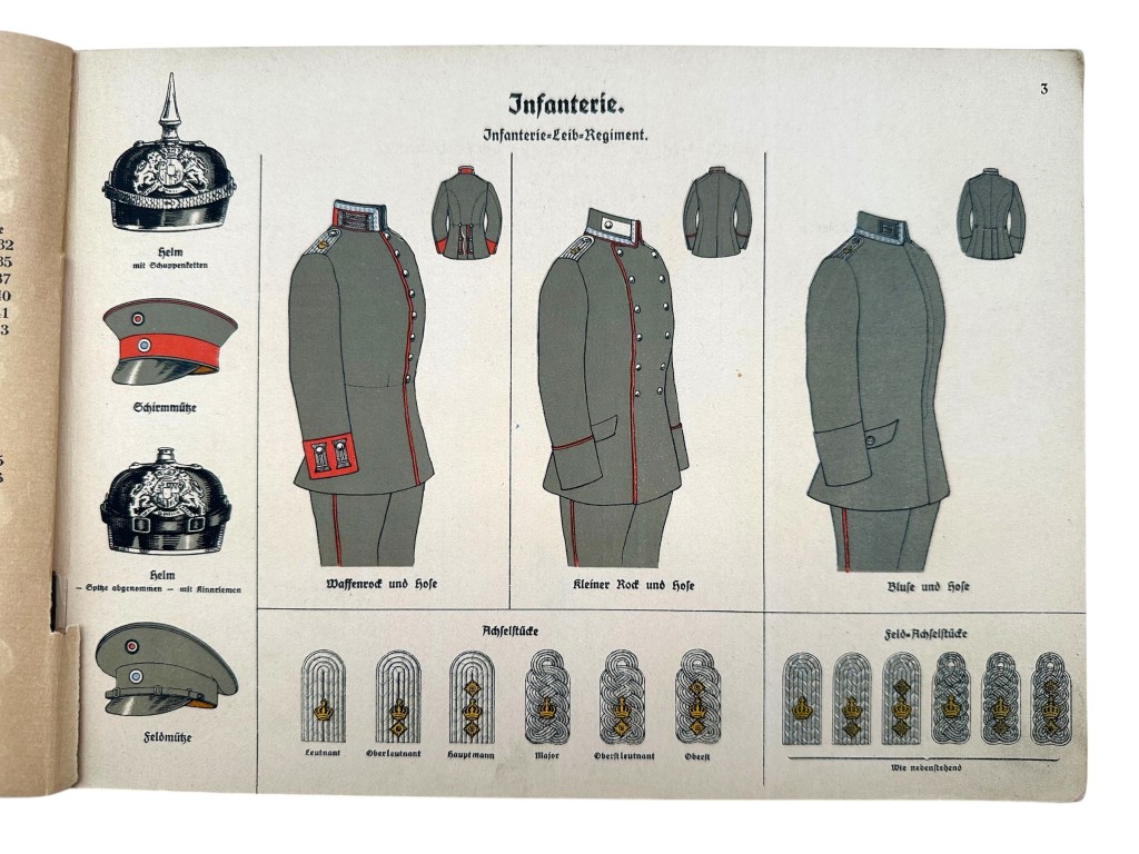 Original WW1 German Army brochure 'Die feldgraue Friedens- und Kriegs-Bekleidung der K. Bayerischen Armee' - Image 5