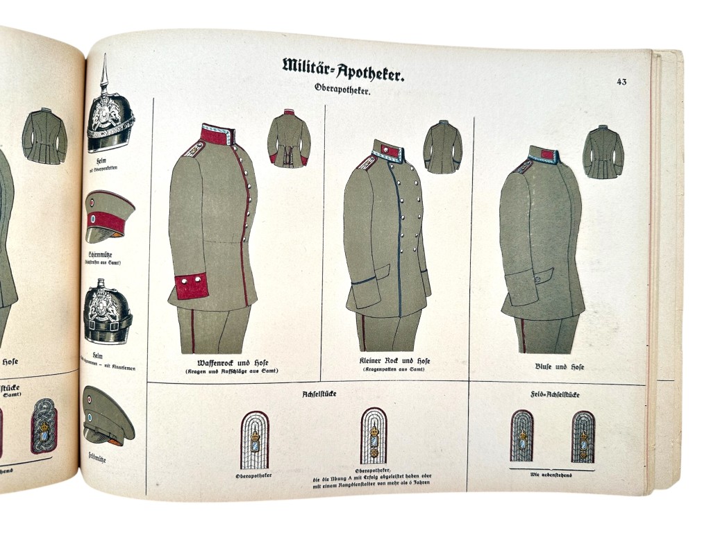 Original WW1 German Army brochure 'Die feldgraue Friedens- und Kriegs-Bekleidung der K. Bayerischen Armee' - Image 11