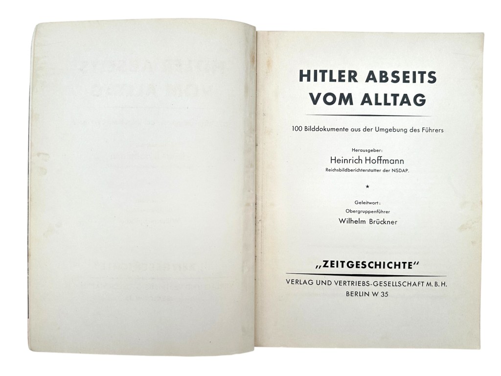 Original 1937 German book 'Hitler Abseits vom Alltag', published by Verlag und Vertriebs-Gesellschaft Berlin send to Amsterdam - Image 6