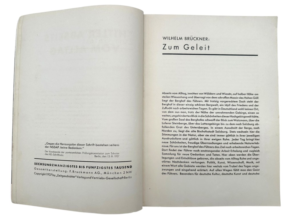Original 1937 German book 'Hitler Abseits vom Alltag', published by Verlag und Vertriebs-Gesellschaft Berlin send to Amsterdam - Image 7
