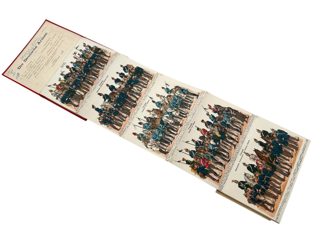 Original 1895 German Imperial uniform atlas 'Die Deutsche Armee' - Image 4